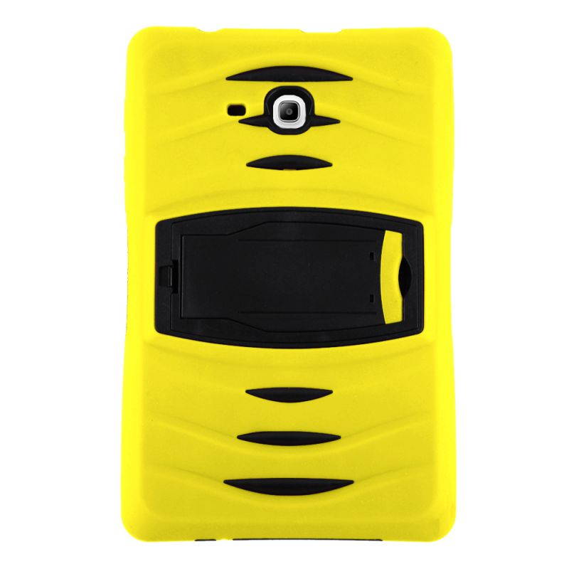 KIQ Heavy Duty Military Armor Case, Tablet Cover, Built-in Kickstand, cut-outs for camera and charging ports For Samsung Galaxy Tab E 7.0 Lite, Galaxy Tab 3 7.0 Lite (Purple)