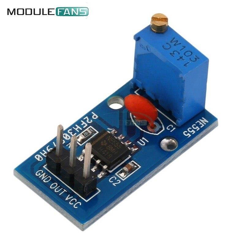 10PCS NE555 Adjustable Resistnce Frequency Pulse Generator Module For Arduino Smart Car 5V-12V Single Channel Output Module