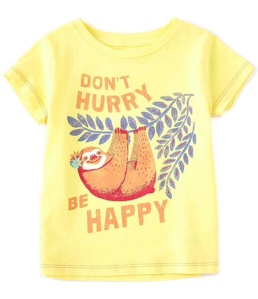 Peek Little/Big Girls 2T-12 Short-Sleeve Don't Hurry Be Happy Tee