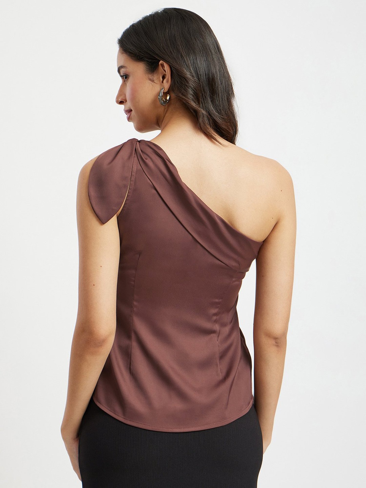 Fablestreet Brown Relaxed Fit Top