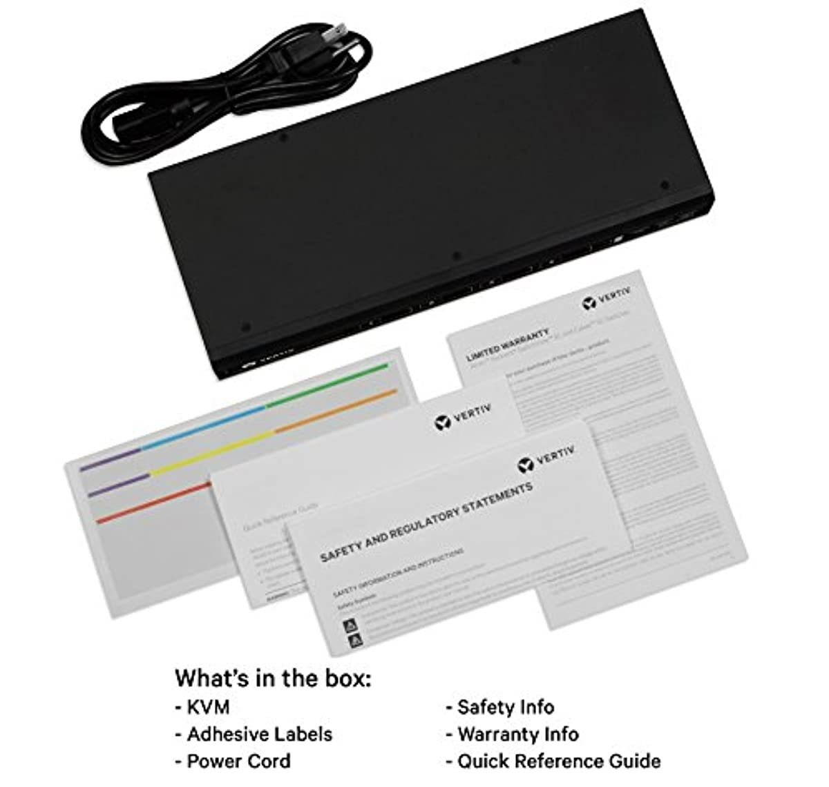 Avocent 4-Port DisplayPort 4K Ultra HD KVM Switch (SV240D) & KVM Cable 6' DisplayPort/USB/Audio (CBL0122)