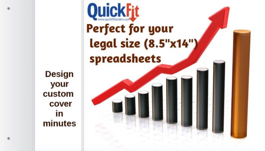 Davis 95031L QuickFit 9500 Deluxe View Binder, 8.50" Width x 14" Length Sheet Size - 400 Sheet Capacity - 2 Pockets - Black - 1 Each