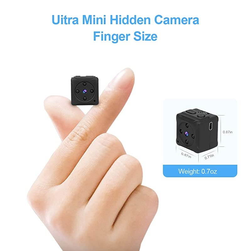 Mini Spy Camera Wireless Hidden  Full HD 1080P Portable Small Covert Home Nanny Cam with Motion Detection and Night Vision IndoorOutdoor Micro Security Surveillance Hidden Camera
