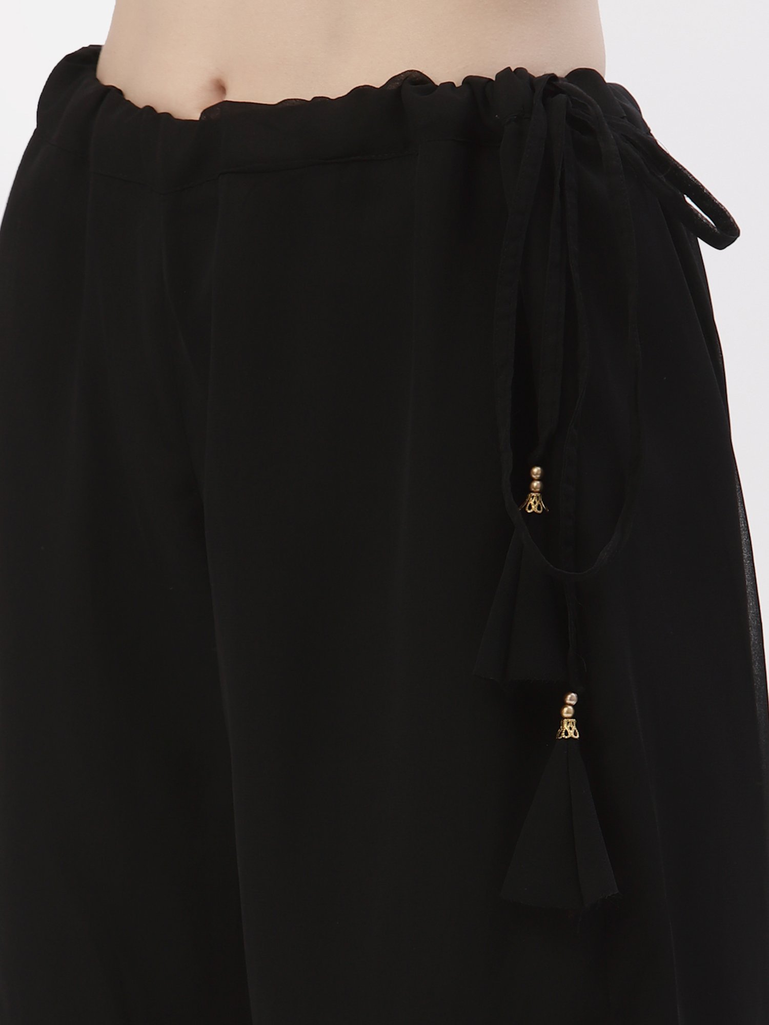 studiorasa Black Printed Kurti Sharara Set