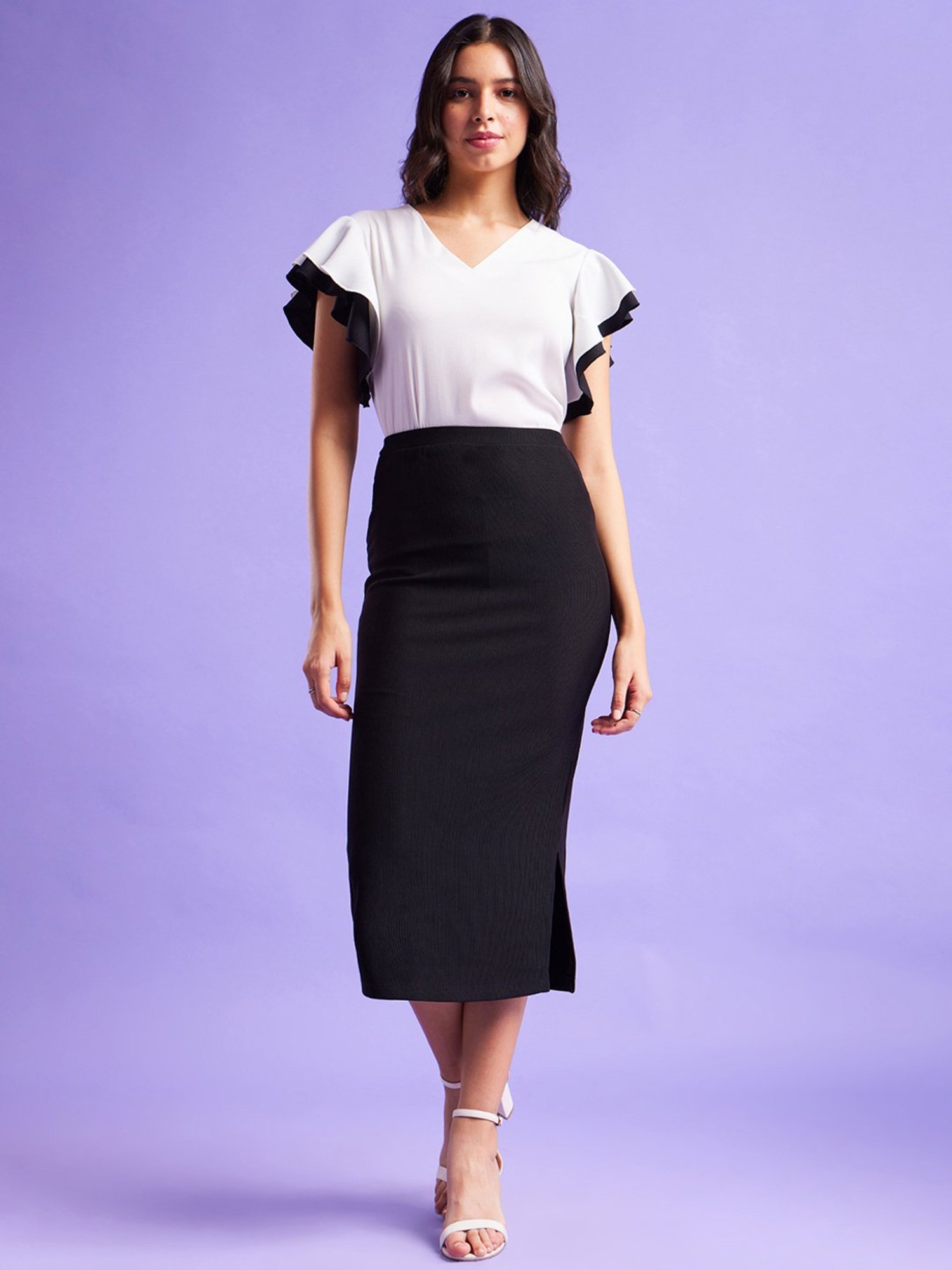 Fablestreet White Regular Fit Top