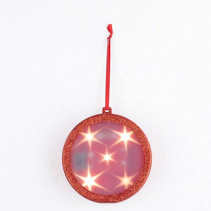 Holographic Christmas Ornaments Red - Haute Décor