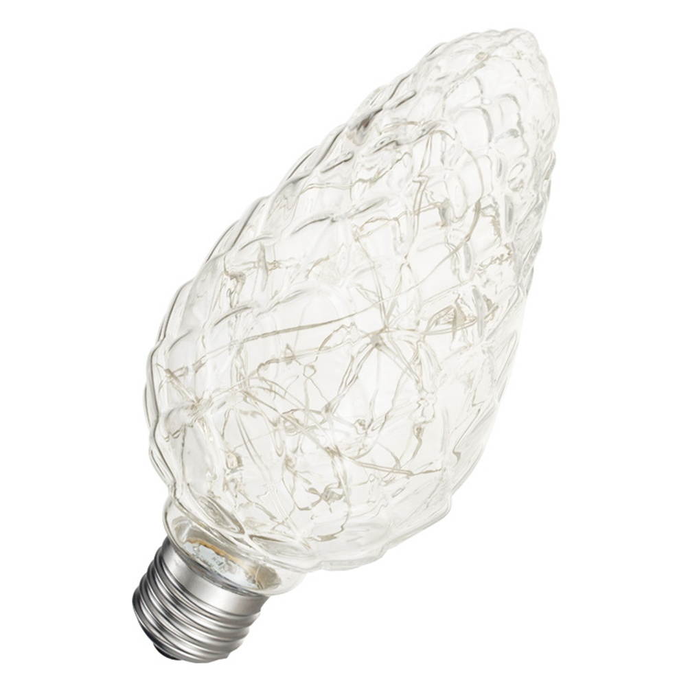 Light Bulb RGB Flashing LED Light Bulbs E27 3w LED Lamp String Lights for Bar Cafes Bathroom Bedroom Living Room (Pine Cone)