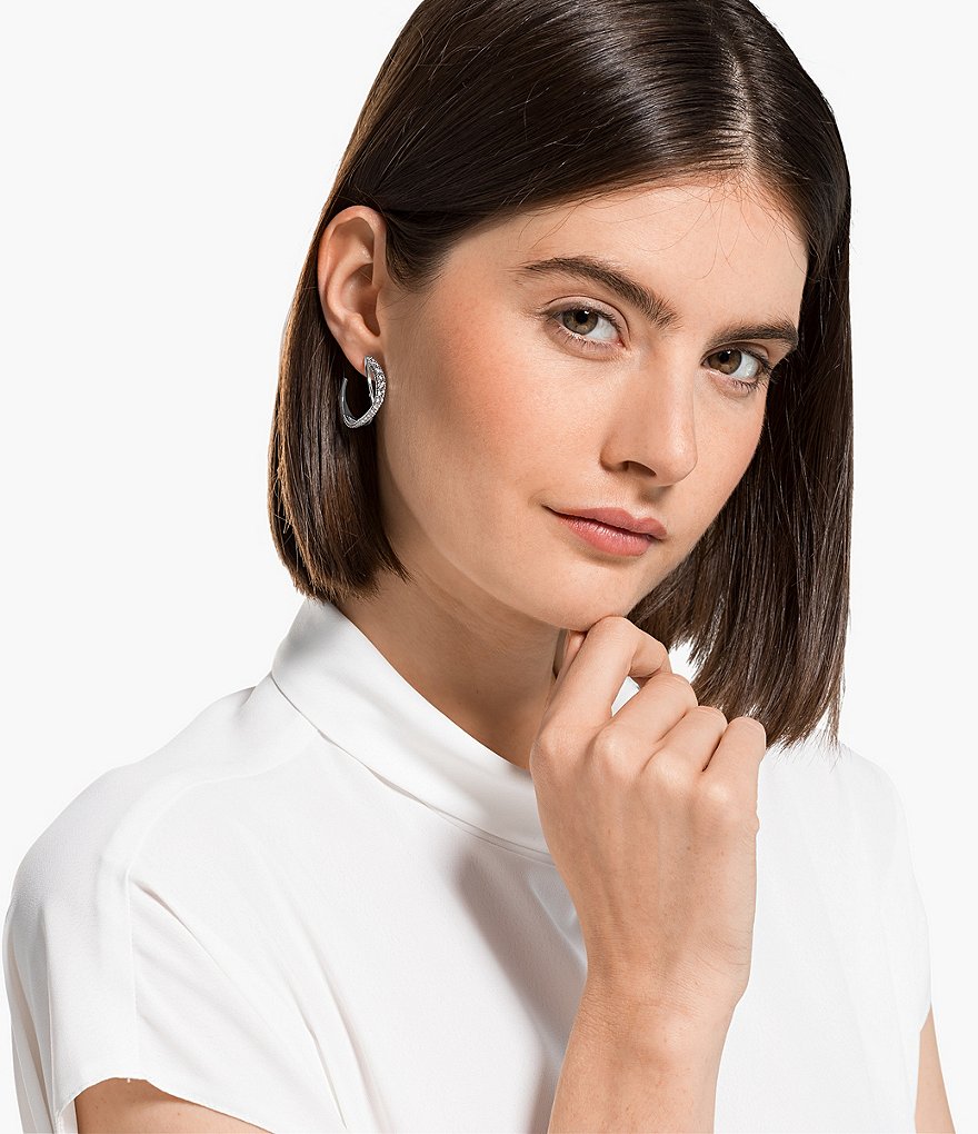 Swarovski Twist Mini Hoop Earrings