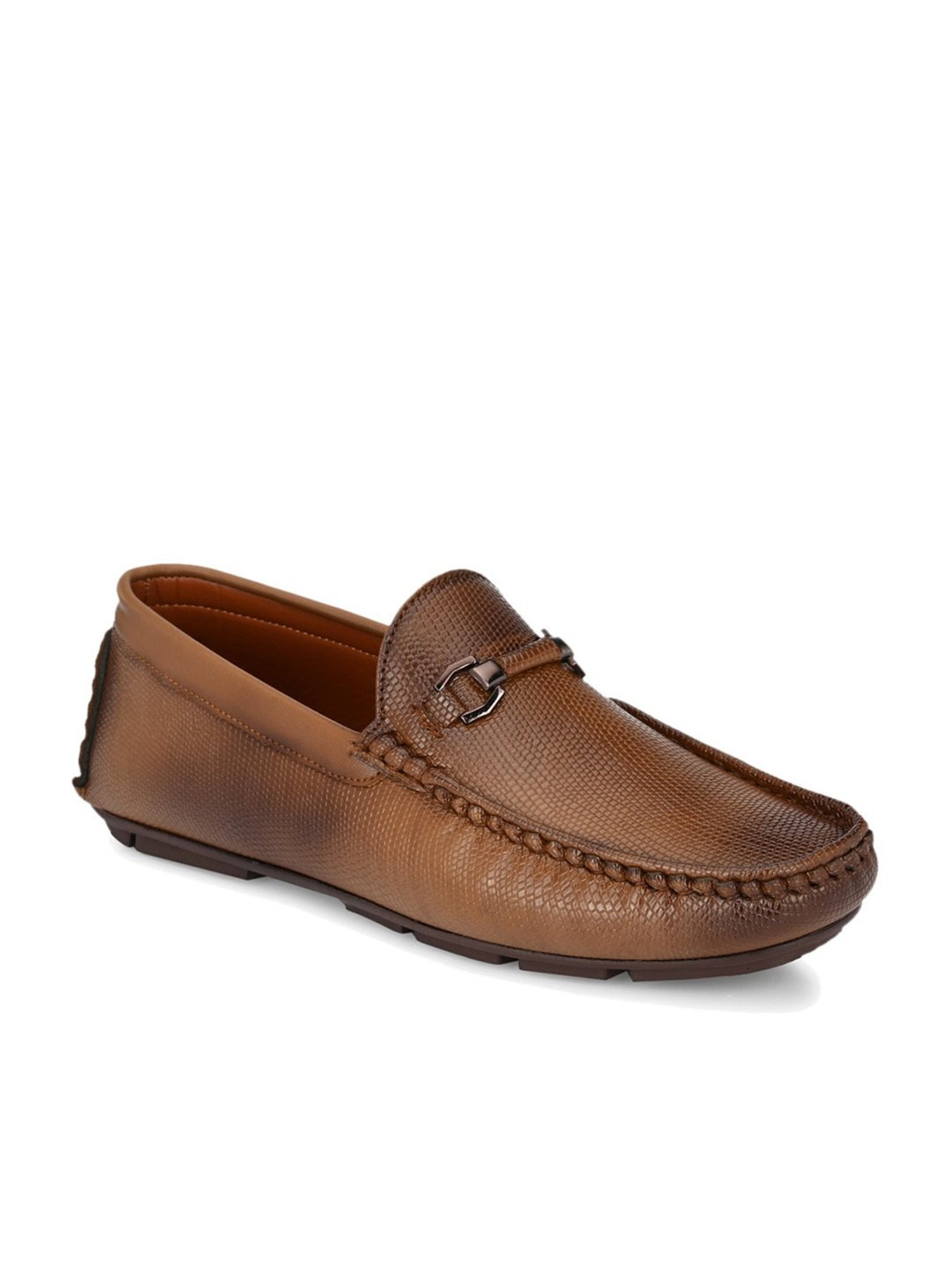 El Paso Men's Tan Casual Loafers