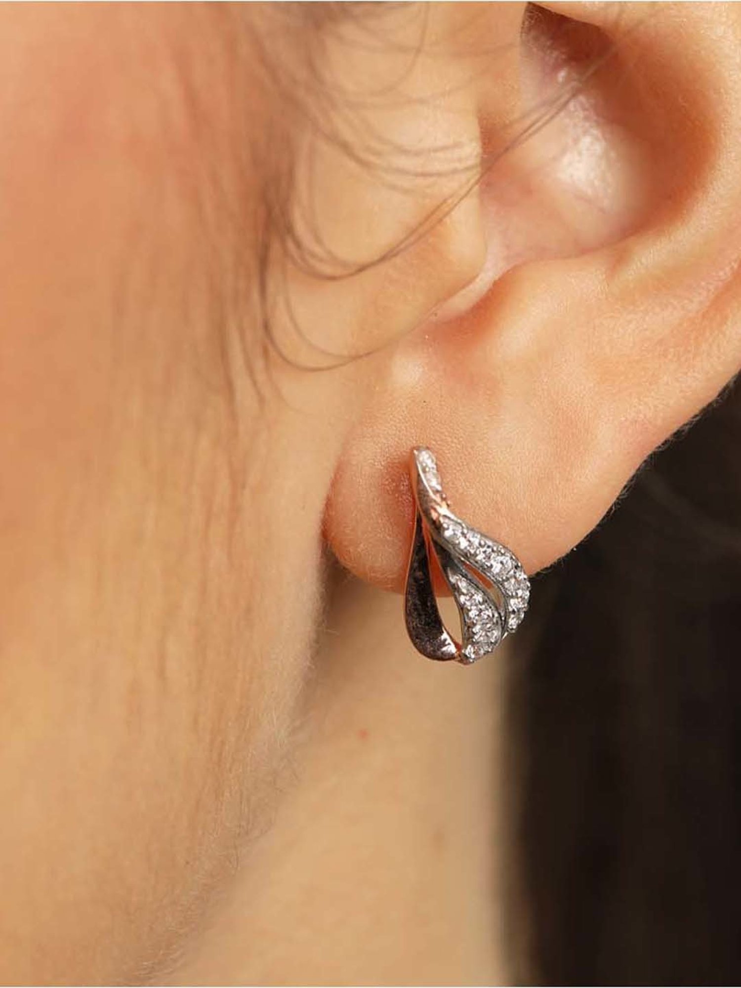 Clara 92.5 Sterling Silver Agda Earrings for Women