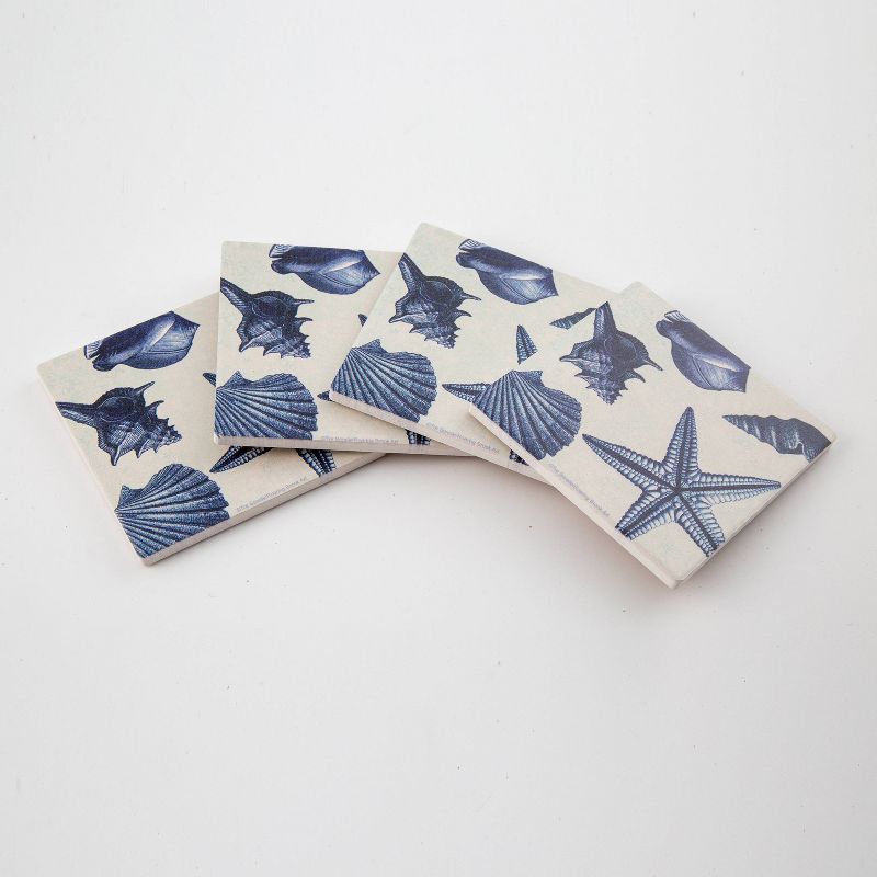 Thirstystone Shell Toss 4 Piece Occasions Coaster Set