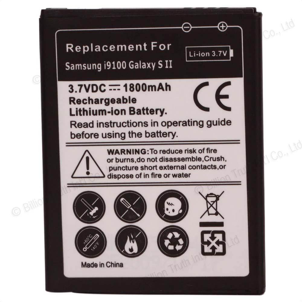 New Replacement 1800mAh Standard Durable Battery for SamSung Galaxy S2 S 2 II GT-I9100 I9108