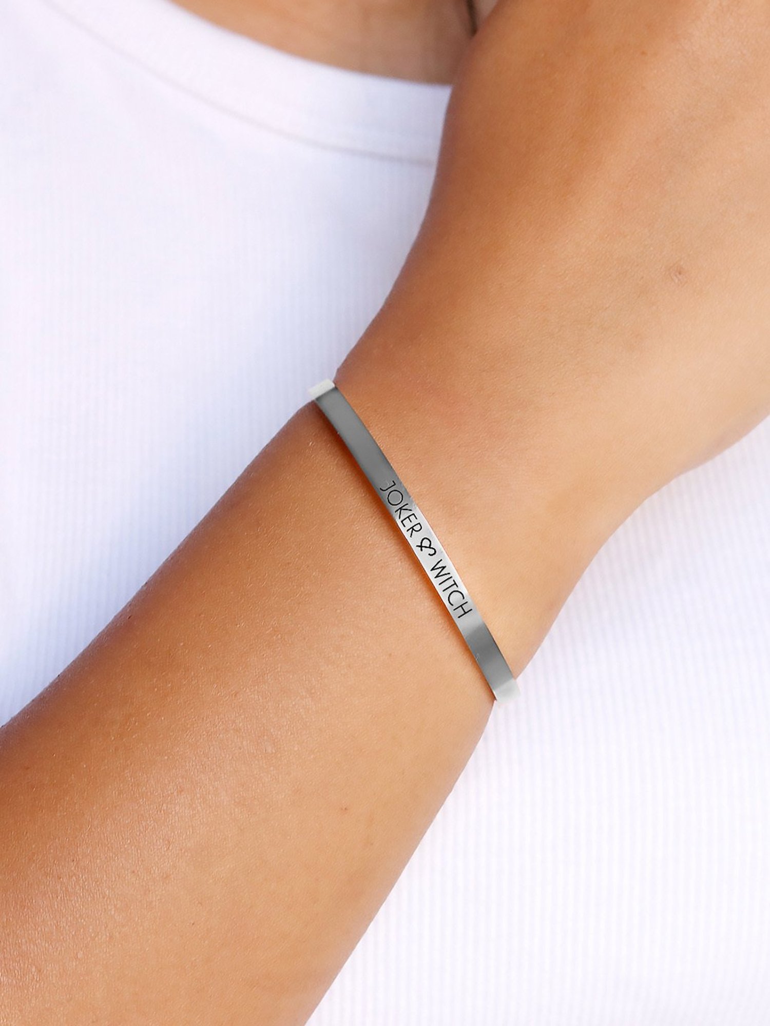 Joker & Witch Band Black Adjustable Bracelet