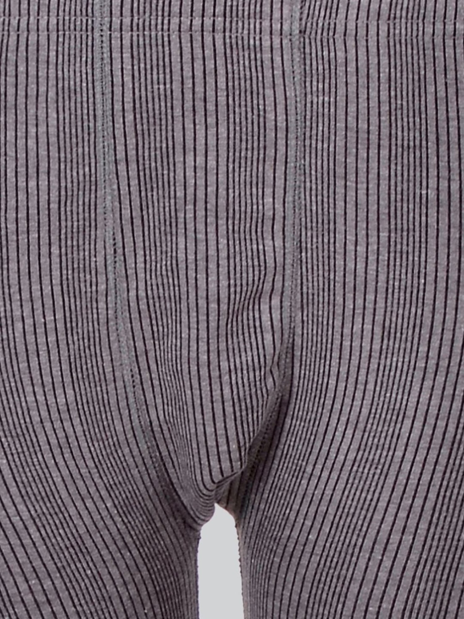 LUX Inferno Grey & Off-White Striped Thermal Tank Top - Pack Of 2