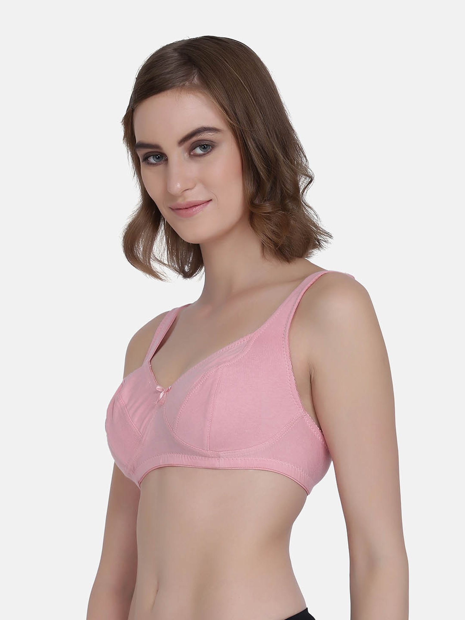 Da Intimo Pink Non Wired Non Padded Minimizer Bra