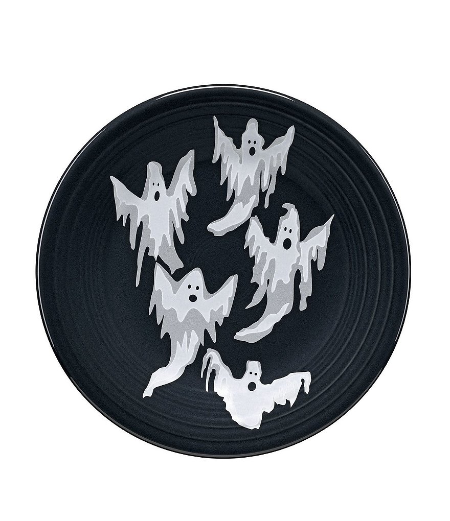 Fiesta Halloween Collection Flowing Ghosts 9#double; Luncheon Plate