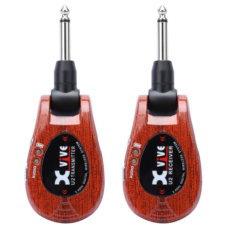 Xvive U2 Guitar Wireless System with Rechargeable 2.4GHz Digital Guitar Transmitter and Receiver for Electric Guitar, Bass, Violin