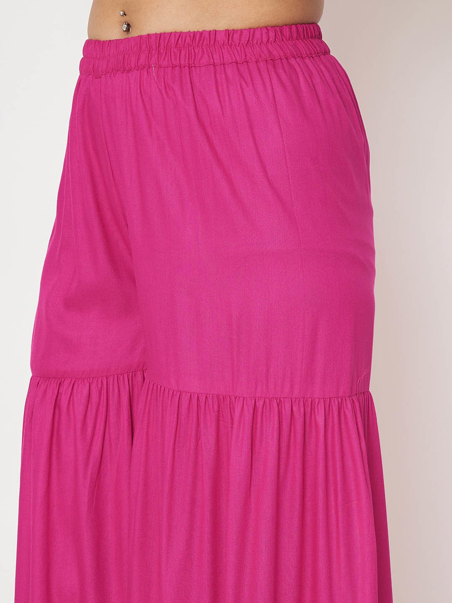 studiorasa Pink Block Print Sharara