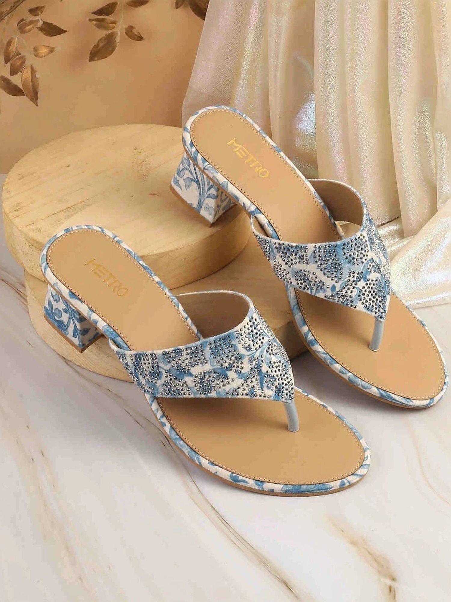 Metro Women's Blue Thong Sandals