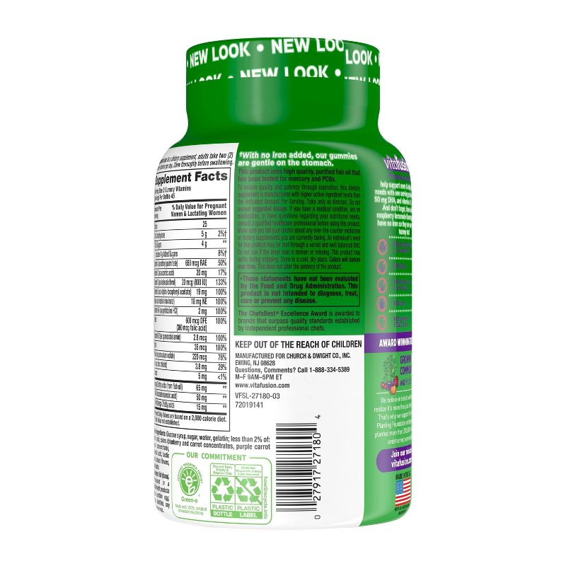 Vitafusion PreNatal Multivitamin Dietary Supplement Gummies - Lemon & Raspberry Lemonade - 90ct