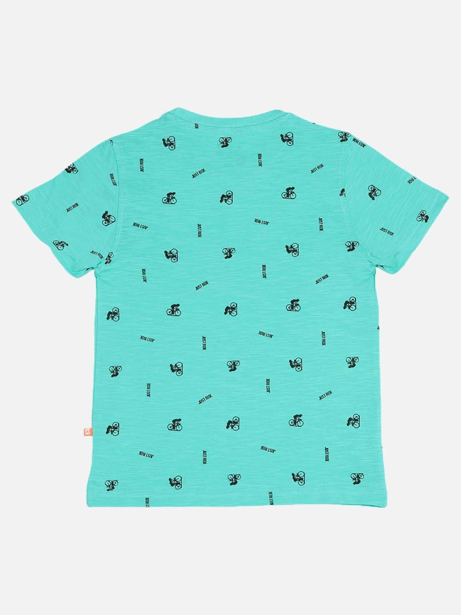 Bodycare Kids Green Cotton Printed T-Shirt