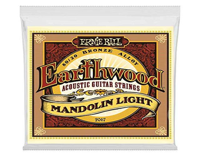 Ernie Ball 2067 Earthwood 80/20 Bronze Mandolin Light Strings