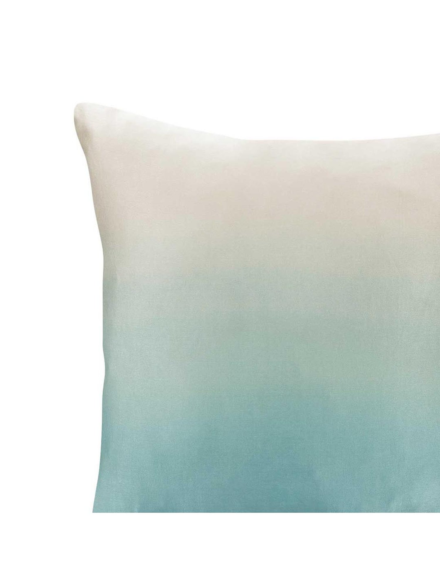 Home4U Myra Blue & White Silk Cushion Cover - Set of 1