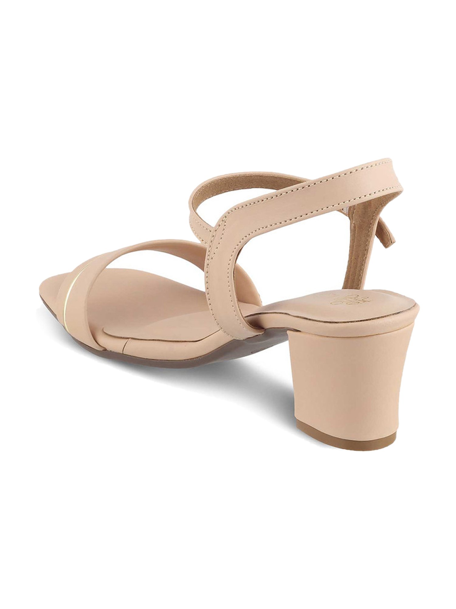 Tresmode Women's Beige Ankle Strap Sandals
