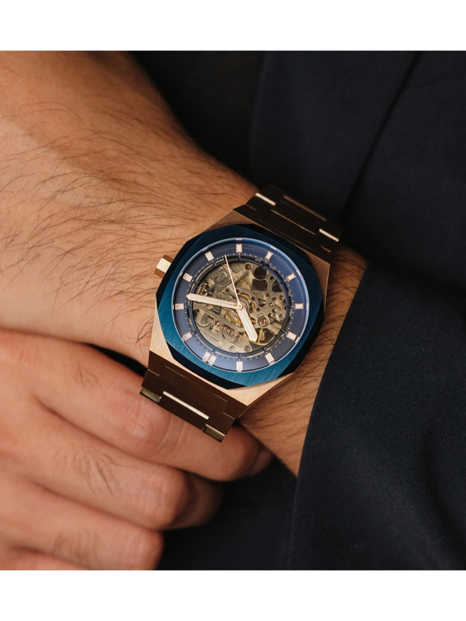 EARNSHAW ES-8142-88 Drake Skeleton Automatic Watch for Men