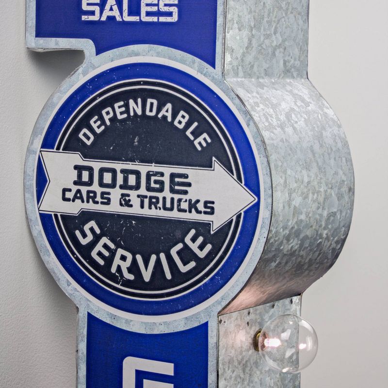 Vintage Dodge Cars and Trucks LED Marquee Sign Blue/Silver - Crystal Art Gallery