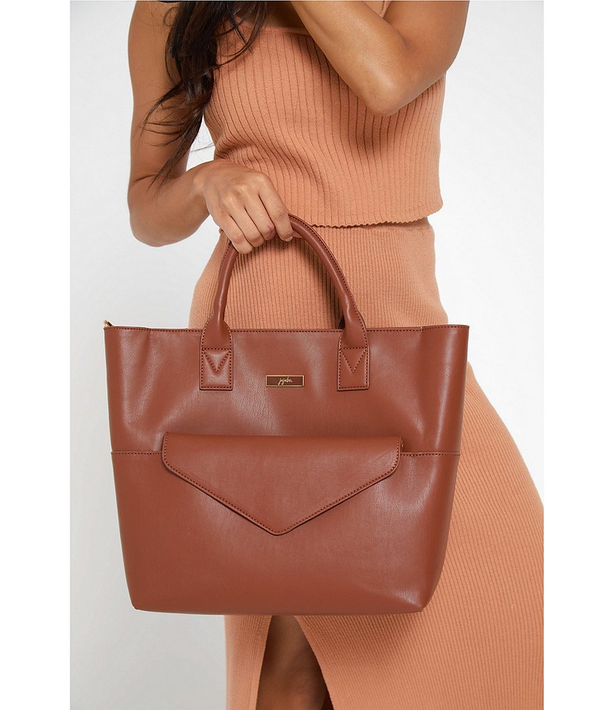 Ju-Ju-Be Eco Leather Zip Top Tote Bag