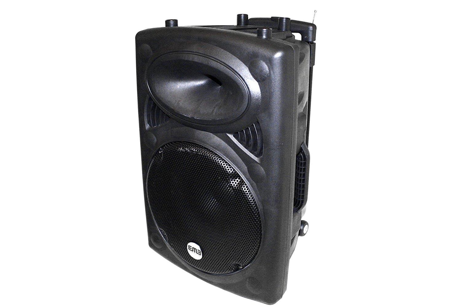 EMB - PK12 - RECHARGEABLE PORTABLE BLUETOOTH KARAOKE DJ 1400W BOOM BOX! 12"