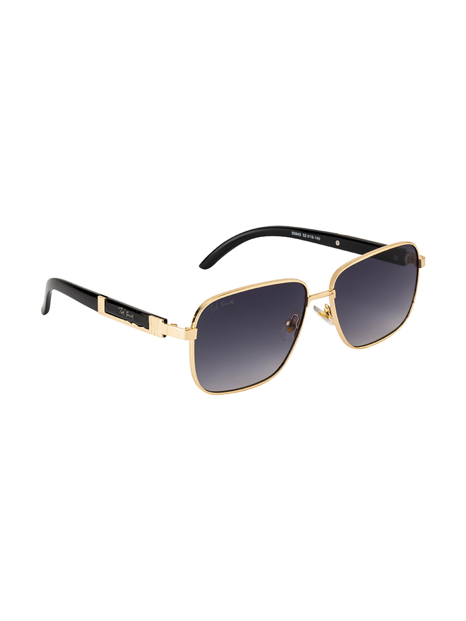 Ted Smith Dark Blue Square Unisex Sunglasses