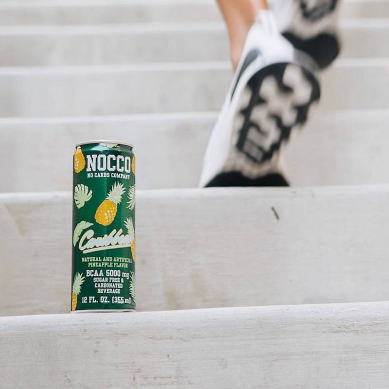 NOCCO BCAA+ Caffeine Free Caribbean Carbonated Beverage - 12 fl oz Can