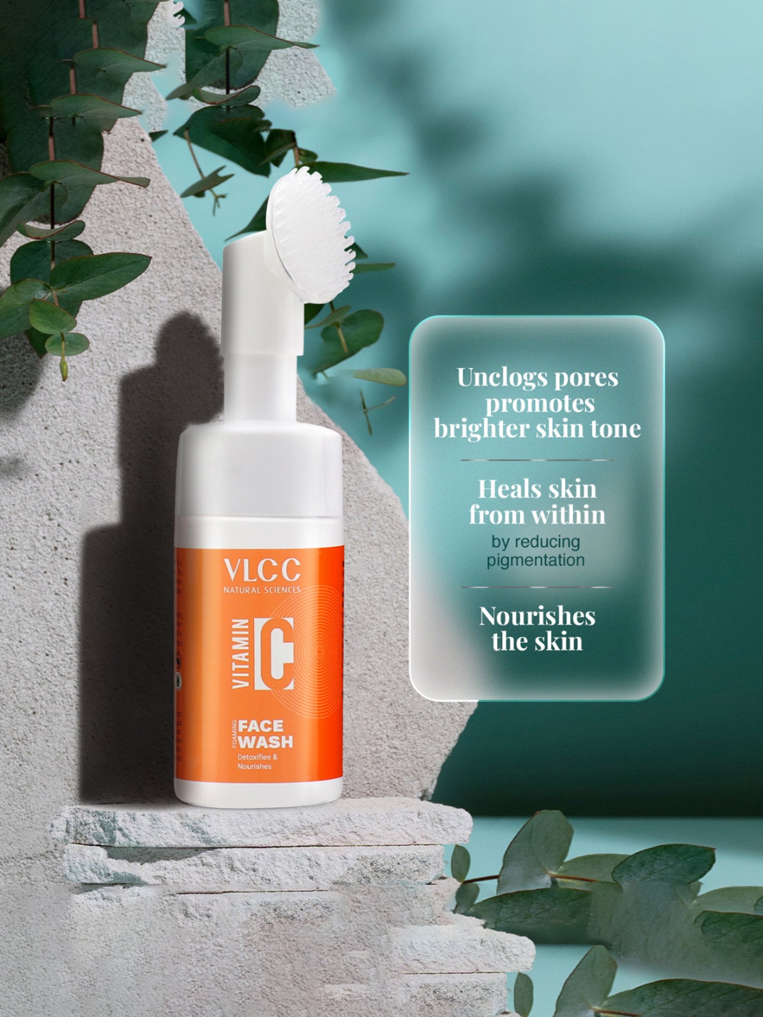 VLCC Vitamin C Foaming Face Wash - Pack of 2