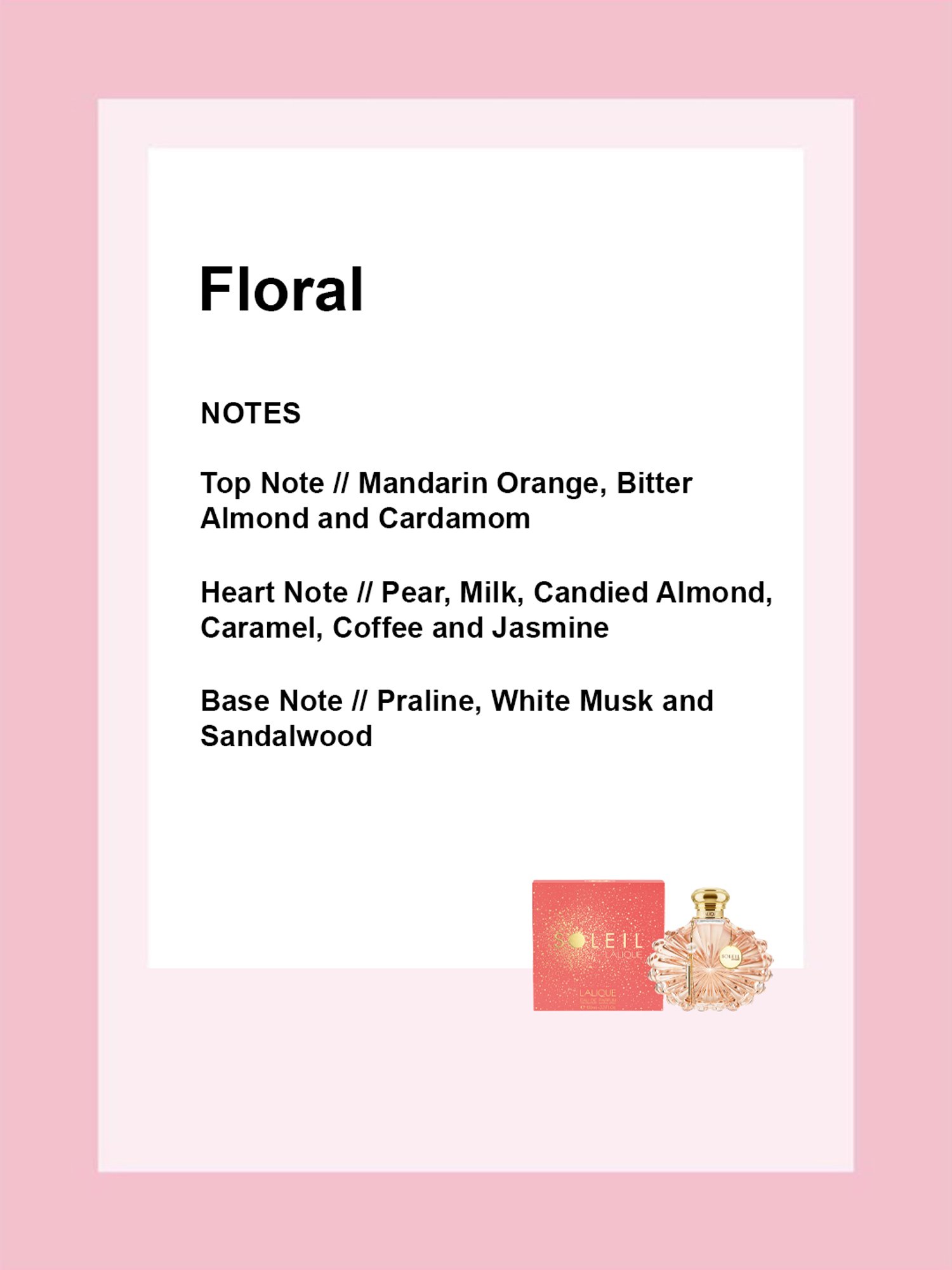 LALIQUE Soleil Eau de Parfum for Women - 100 ml