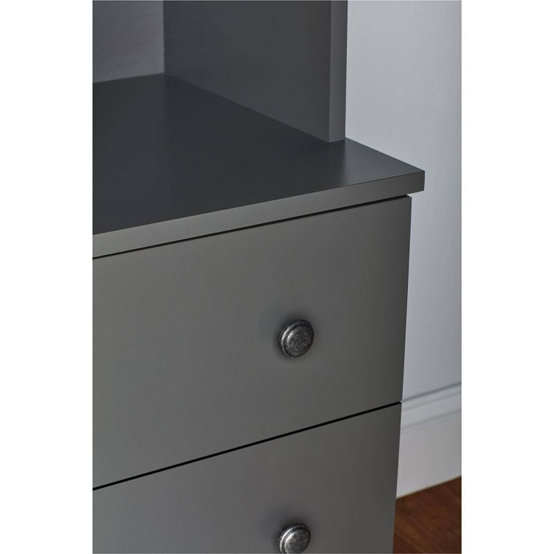 Kids' 3 Drawer Bella Dresser with Cubbies - Graphite - Room & Joy