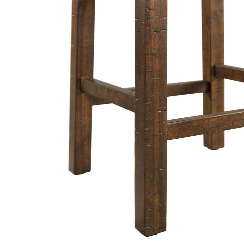 5pc Coya Rustic Bar Height Dining Set Natural - HOMES: Inside + Out