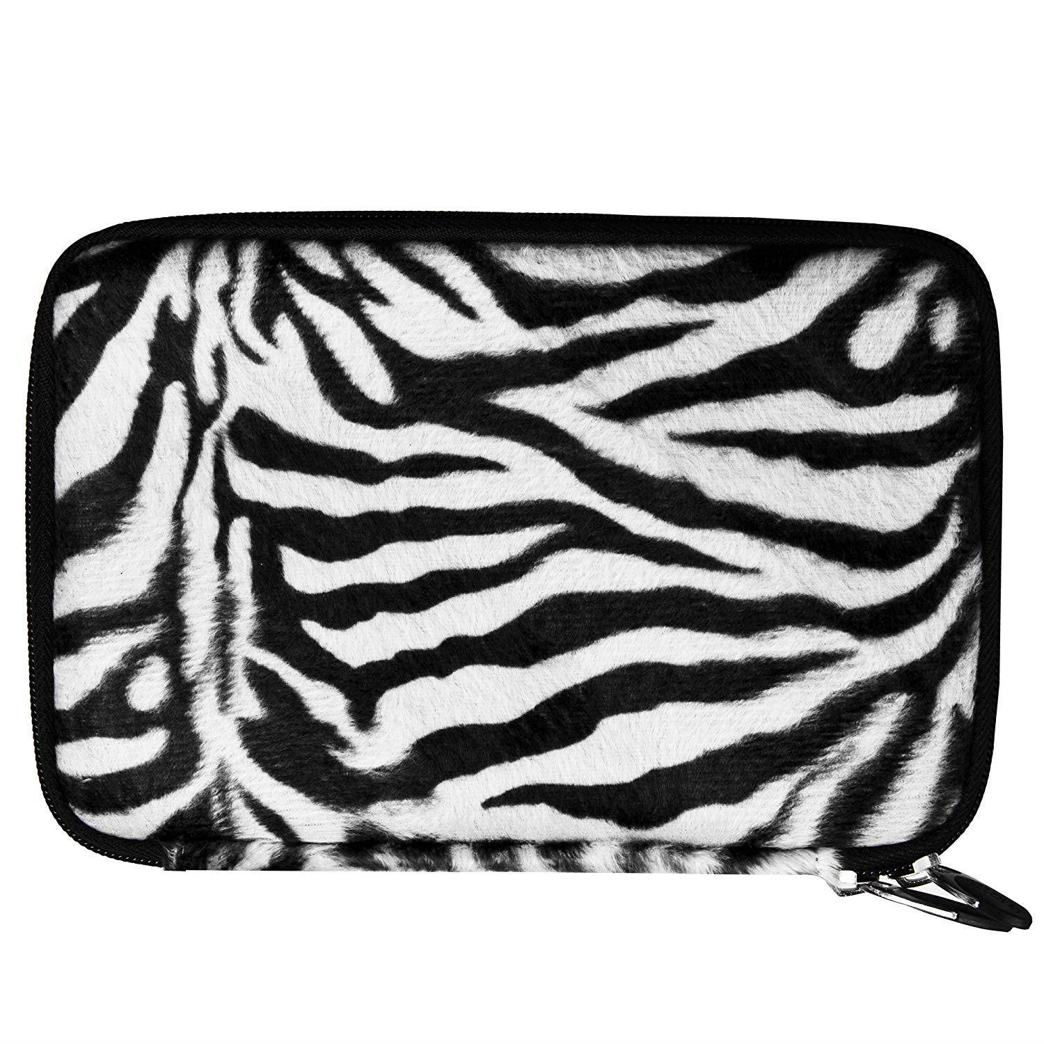 Protective Zebra Animal Print Hard Samsung Galaxy Tab 7-inch, 16GB, Wi-Fi Only Tablet Case with Extra Mesh Pocket!!!