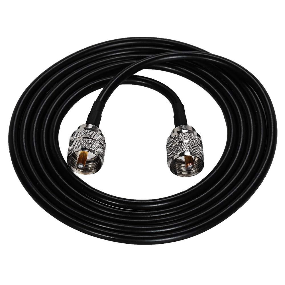 Eagles 6feet rg58 Coax Cable with UHF Male PL259 to UHF Male PL259 connectors, PL-259 UHF Female to UHF Female Coax Adapter