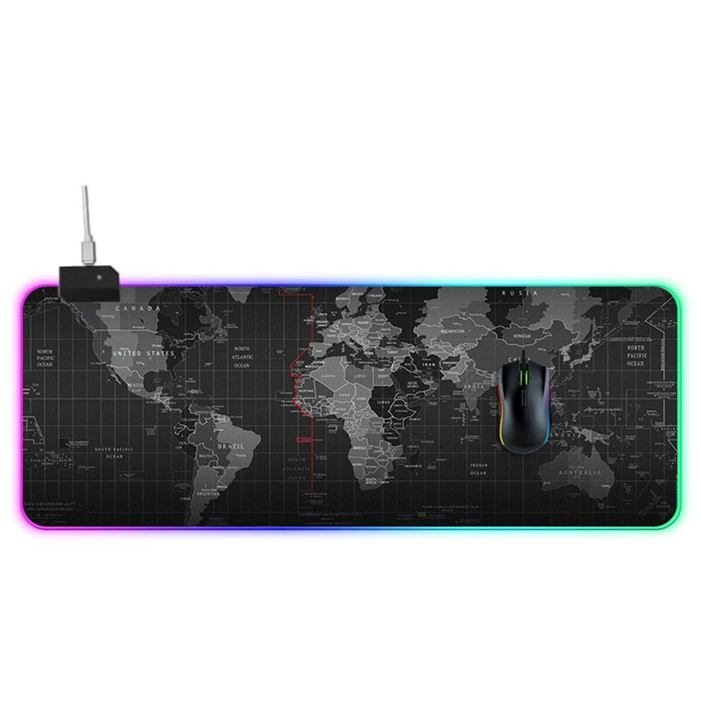 LEDs RGB Mouse Pad 14 Lighting Modes Gaming Extra Large Soft Extended Non Slip Mousepad for PC Laptop