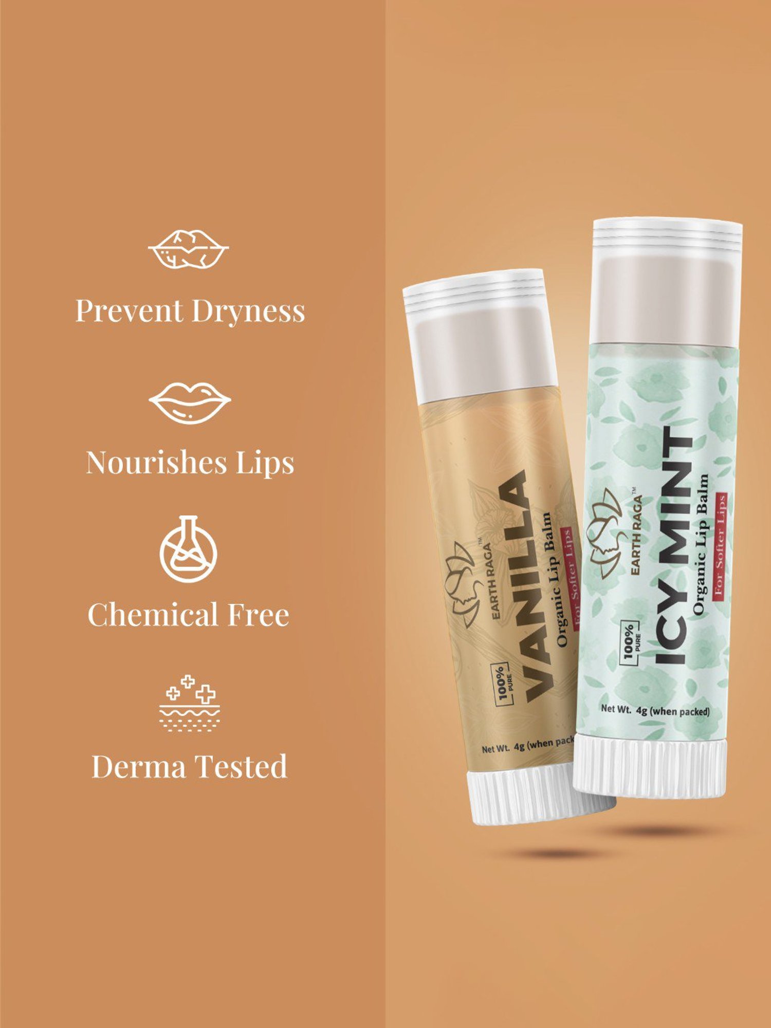 Earthraga Nourishing Lip Balm Set