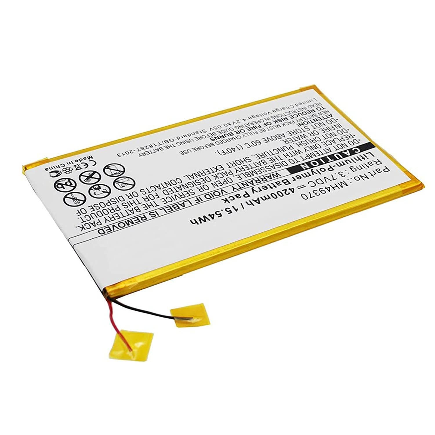 MPF Products 4200mAh MH49370 Battery Replacement Compatible with RCA 10-inch RCT6203W46 Tablet
