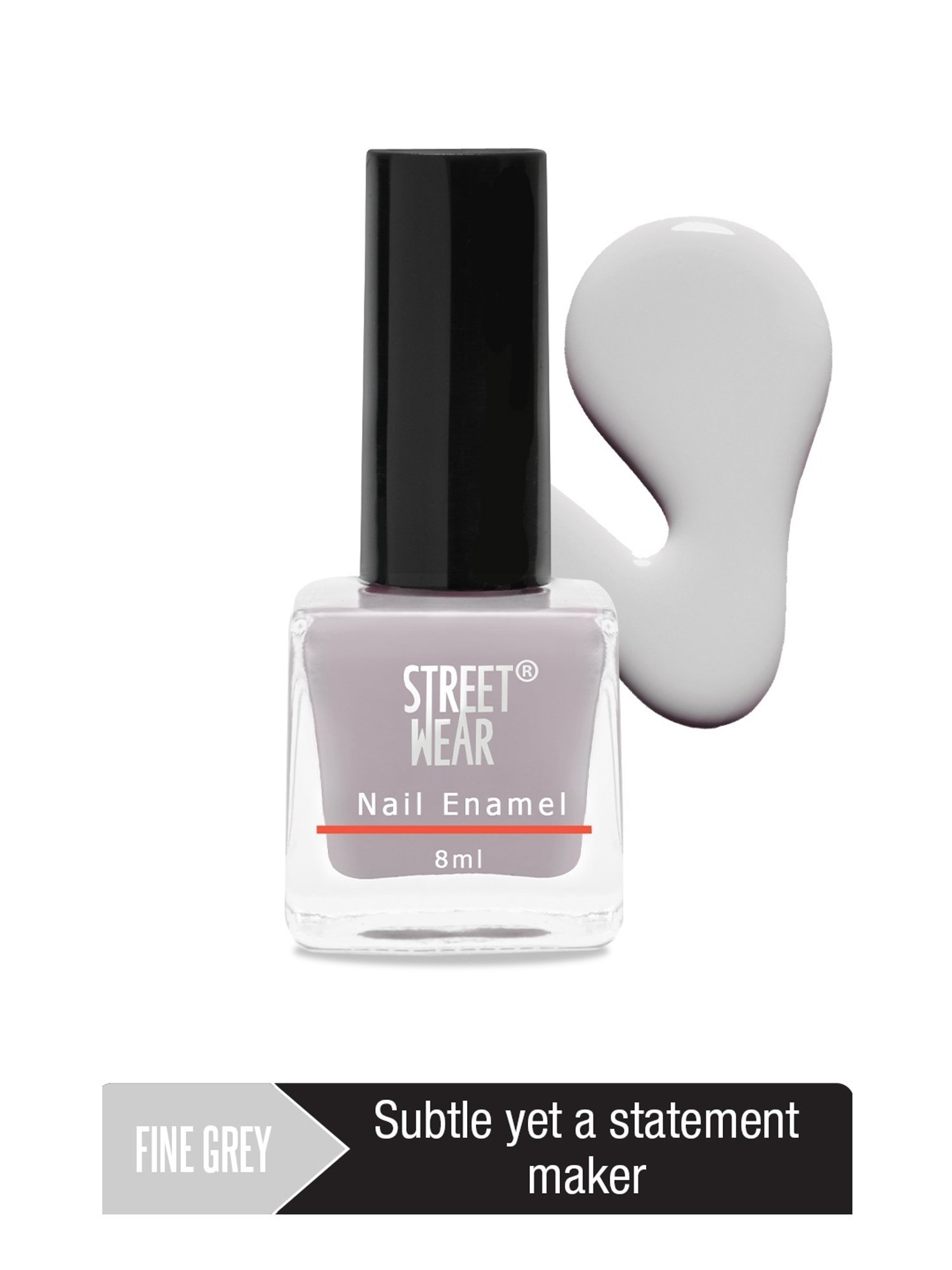 Street Wear Gloss Nail Enamel Fine Grey - 8 ml