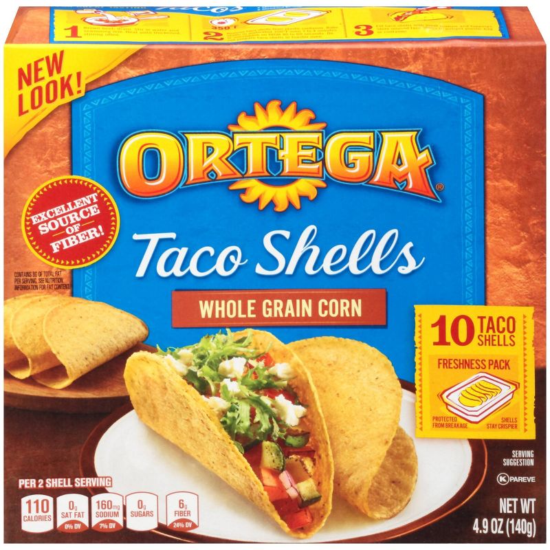 Ortega Whole Grain Corn Taco Shells - 4.9oz/10ct