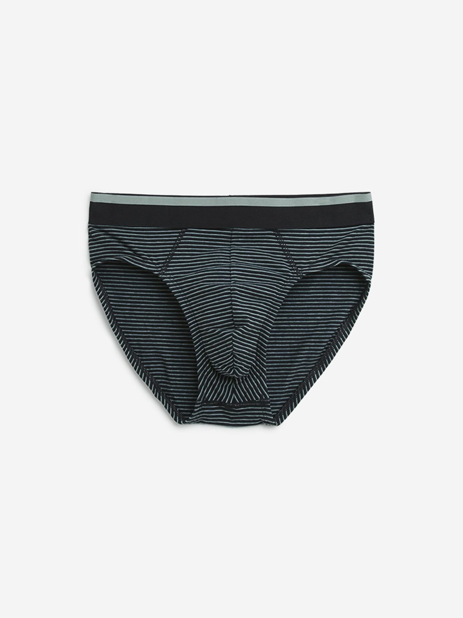 WES Lounge by Westside Sage Solid Cotton Blend Briefs - Pack of 3