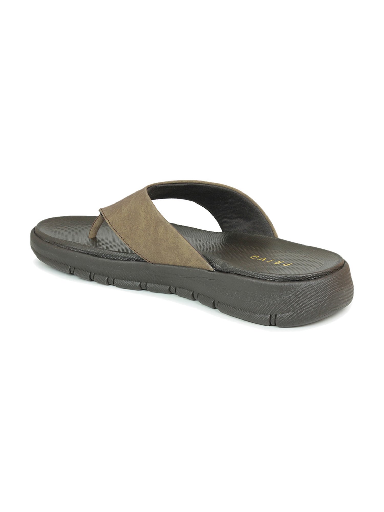 Privo by Inc.5 Men's Folded Brown Thong Sandals