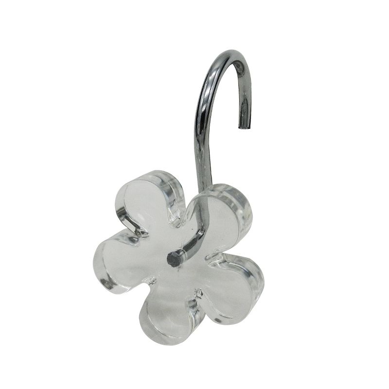 Shower Curtain Hooks Elegant Home Fashion Medium Clear