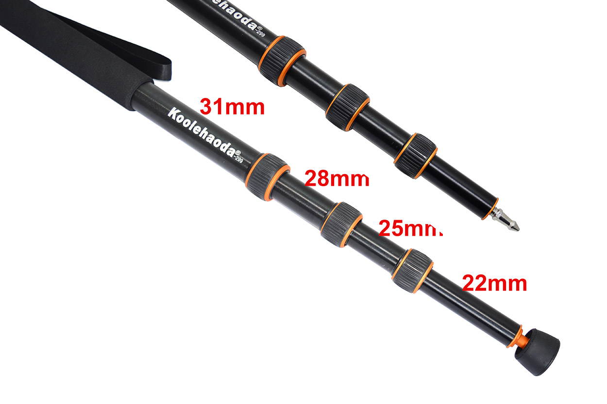 Koolehaoda 66.5"- 4 Section Video camera Tripod Monopod & Folding Three Feet Support,(CNC manufacturing process)