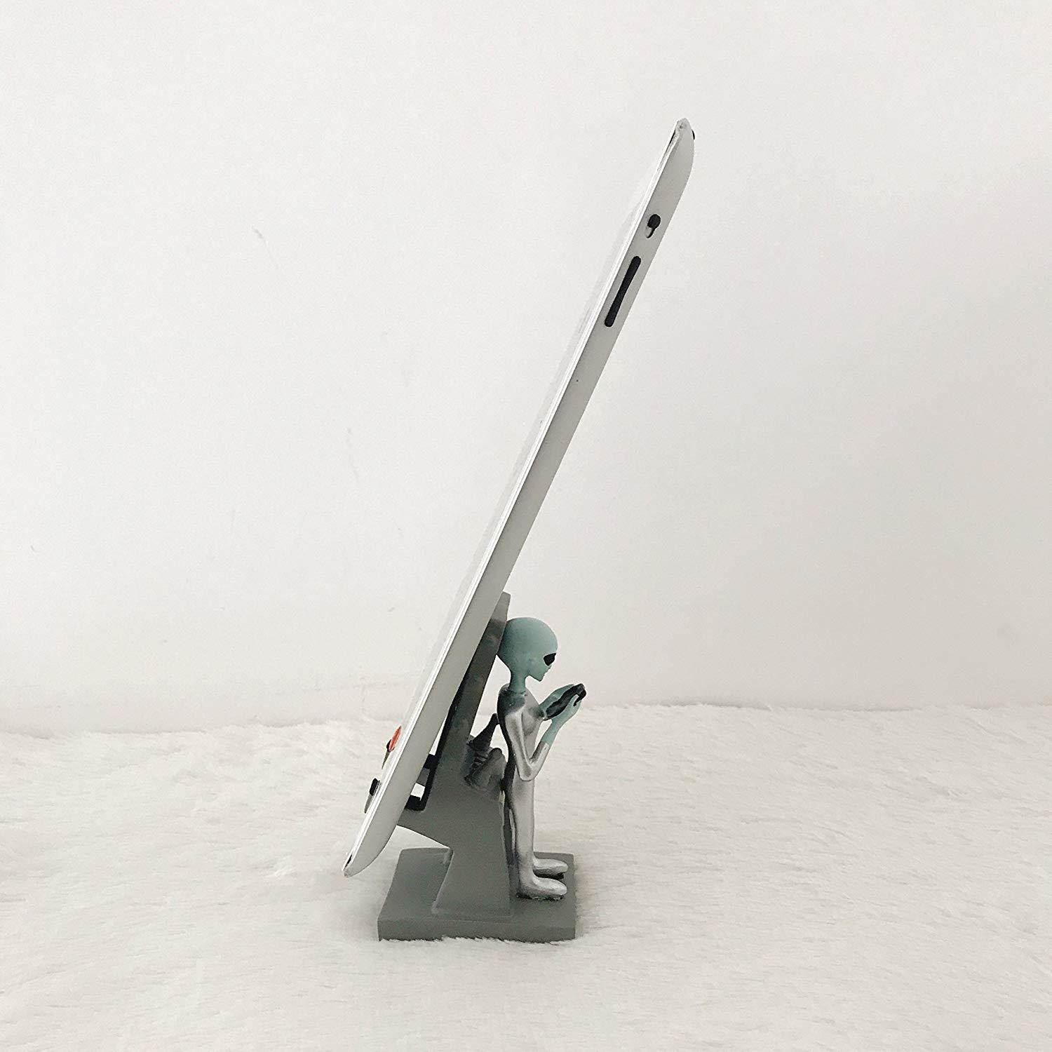 Created Cartoon Poly Resin Phone Holder Stand for Tables,E-Readers and Smartphones,Compatible with Any Size of Ipad and iPhone (ET)